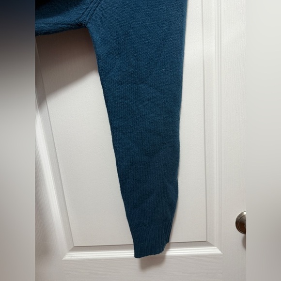 Vintage J. Crew 100% Wool Blue Crewneck Sweater Men's Large classic preppy Y2K - Picture 12 of 16